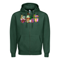 Sports Green Halloween coffee cups Zipper Hoodie - NancyCooperArtShop