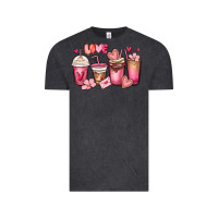 Valentines Day Coffee Cups Vintage Tee | Teevron