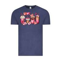 Vintage Denim valentines day coffee cups Vintage Tee - MaliasSmallBusiness