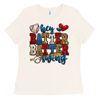 Bone hey batter batter swing baseball Ladies Tee - Jasminsmagicworld