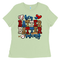 Matcha hey batter batter swing baseball Ladies Tee - Jasminsmagicworld