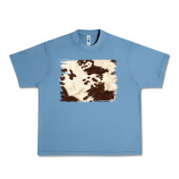 Pebble Blue brown cowhide background Urban Heavy Tee - NancyCooperArtShop