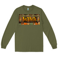 Army Green mama license plate Long Sleeve Tee - BundleAndBundleShop