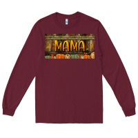 Burgundy mama license plate Long Sleeve Tee - BundleAndBundleShop