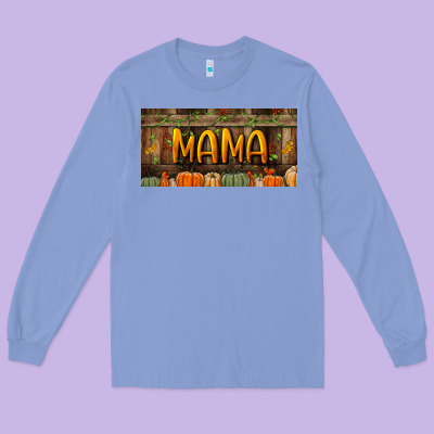 Mama License Plate Long Sleeve Tee Designed By Bundleandbundleshop