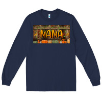 Navy mama license plate Long Sleeve Tee - BundleAndBundleShop