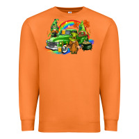 Carrot St. Patrick's Day truck with gnomies Premium Sweatshirt - CowGirlArtShop