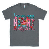 Charcoal Heather i wear my heart on my sleeve Classic Tee - NancyCooperArtShop