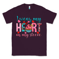 Plum i wear my heart on my sleeve Classic Tee - NancyCooperArtShop