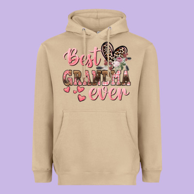 Best Grandma Ever Mother's Day Heavyweight Hoodie Designed By Cowgirlartshop