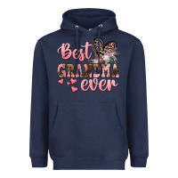 Navy Best Grandma ever Mother's Day Heavyweight Hoodie - CowGirlArtShop
