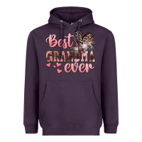 Plum Best Grandma ever Mother's Day Heavyweight Hoodie - CowGirlArtShop