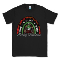 Black Merry Christmas rainbow Classic Tee - CowhideDigitalArt