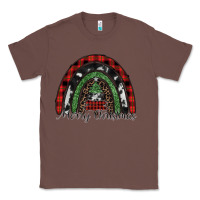 Chestnut Merry Christmas rainbow Classic Tee - CowhideDigitalArt