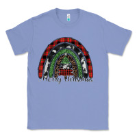 Colony Blue Merry Christmas rainbow Classic Tee - CowhideDigitalArt