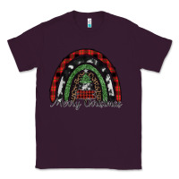 Plum Merry Christmas rainbow Classic Tee - CowhideDigitalArt