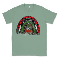 Sage Merry Christmas rainbow Classic Tee - CowhideDigitalArt