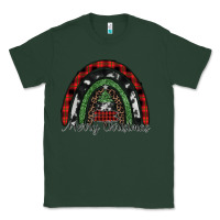 Sports Green Merry Christmas rainbow Classic Tee - CowhideDigitalArt