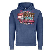 Vintage Denim coffee is my valentine Vintage Hoodie - MaliasSmallBusiness