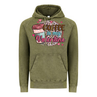 Vintage Olive coffee is my valentine Vintage Hoodie - MaliasSmallBusiness
