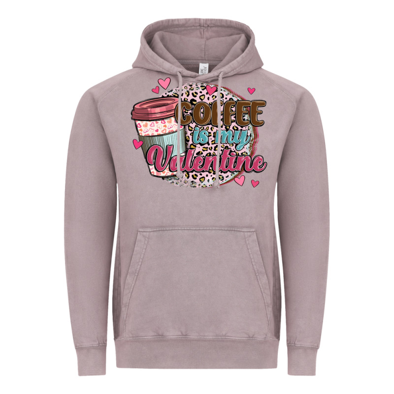 Coffee Is My Valentine Vintage Hoodie by MaliasSmallBusiness | Teevron