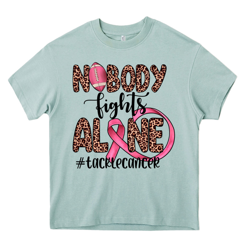 Nobody Fights Alone #tacklecancer Heavy Core Tee by JahusDesignShop | Teevron