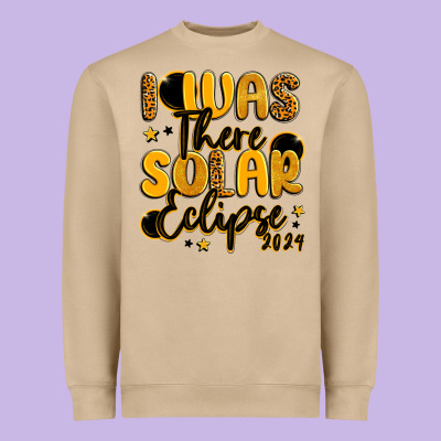 I Was There Solar Eclipse 2024 Heavyweight Sweatshirt Designed By Lillyallendesigns