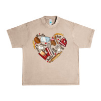 French Oak bake tools hearts Urban Heavy Tee - NancyCooperArtShop