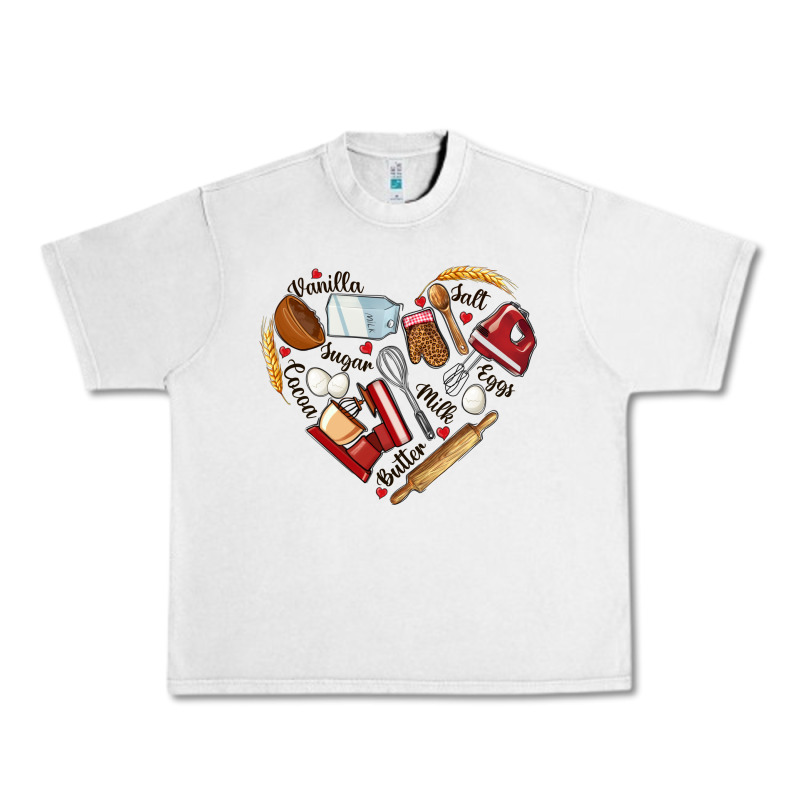 Bake Tools Hearts Urban Heavy Tee by NancyCooperArtShop | Teevron