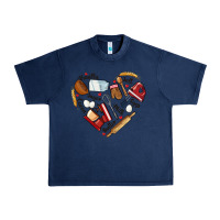 Navy bake tools hearts Urban Heavy Tee - NancyCooperArtShop