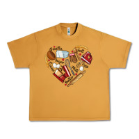 Peanut Butter bake tools hearts Urban Heavy Tee - NancyCooperArtShop