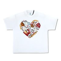 White bake tools hearts Urban Heavy Tee - NancyCooperArtShop