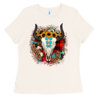 Bone bullskull christmas Ladies Tee - JahusDesignShop