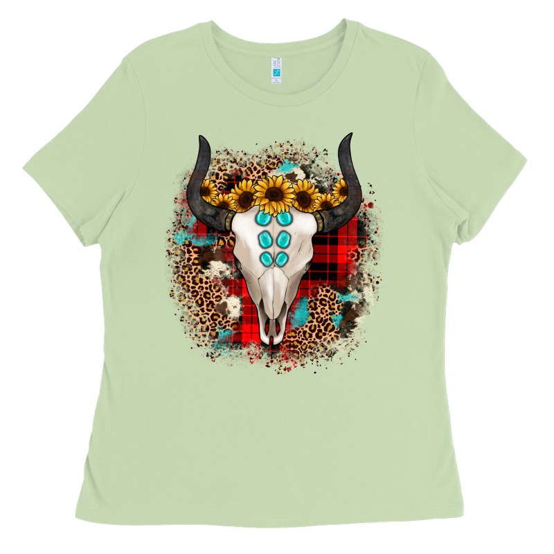 Bullskull Christmas Ladies Tee by JahusDesignShop | Teevron