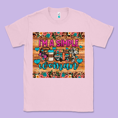I'm A Simple Woman Classic Tee Designed By Jahusdesignshop