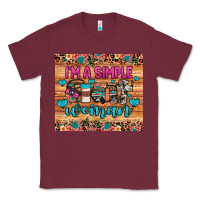 Burgundy i'm a simple woman Classic Tee - JahusDesignShop