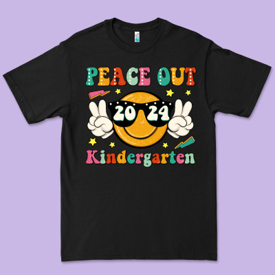 Peace Out 2024 Kindergarten Premium Tee Designed By Jahusdesignshop