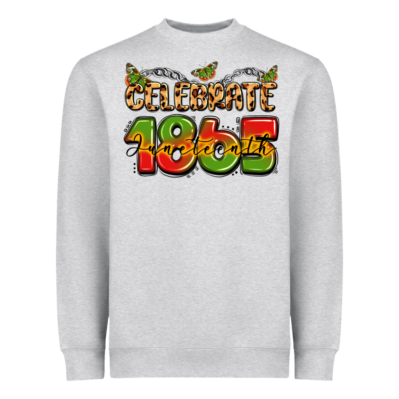 Celebrate 1865 Juneteenth Heavyweight Sweatshirt by LillyAllenDesigns | Teevron