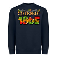 Navy celebrate 1865 juneteenth Heavyweight Sweatshirt - LillyAllenDesigns
