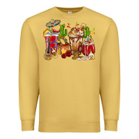 Antique Gold Cino De Mayo coffee cups Mexico Premium Sweatshirt - HowdyJamesFarm