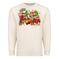 Sandshell Cino De Mayo coffee cups Mexico Premium Sweatshirt - HowdyJamesFarm