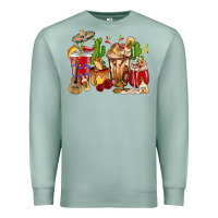 Seafoam Cino De Mayo coffee cups Mexico Premium Sweatshirt - HowdyJamesFarm