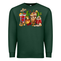 Sports Green Cino De Mayo coffee cups Mexico Premium Sweatshirt - HowdyJamesFarm