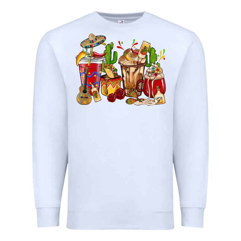 Cino De Mayo Coffee Cups Mexico Premium Sweatshirt by HowdyJamesFarm | Teevron