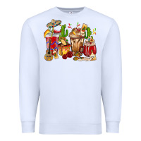 White Cino De Mayo coffee cups Mexico Premium Sweatshirt - HowdyJamesFarm