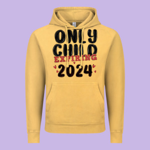 Only Child Expiring 2024 Vintage Hoodie Designed By Maliassmallbusiness