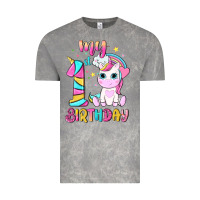 Cloud Rock my 1 st birthday with little cute unicorn Vintage Tee - NancyCooperArtShop