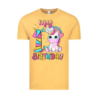 My 1 St Birthday With Little Cute Unicorn Vintage Tee | Teevron