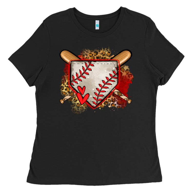 Baseball Home Plate Ladies Tee by Jasminsmagicworld | Teevron