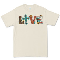 Bone western love with cross Premium Tee - Artiststas